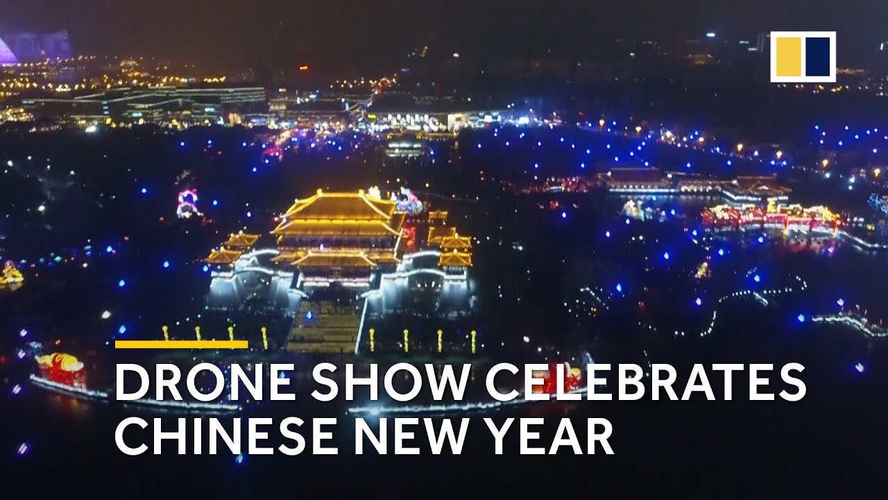 China new year drone show 2066